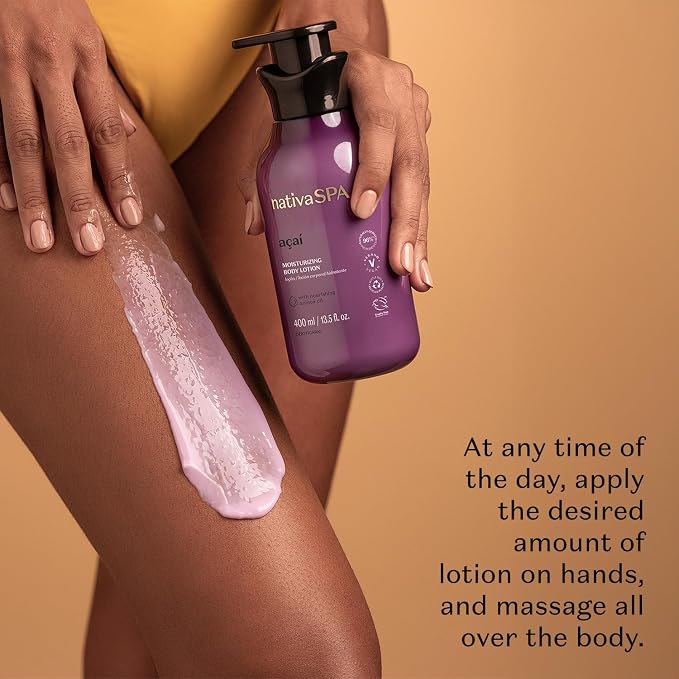 Nativa SPA by O Boticário, Açaí Moisturizing Body Lotion | Long-Lasting - Image 4