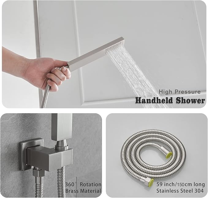 Full Body Shower System Concealed Shower Faucet Set - Image 5