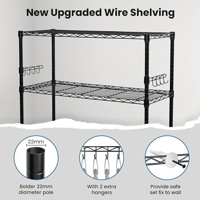 Storage Shelves 75"H Wire Shelving Unit - Image 5