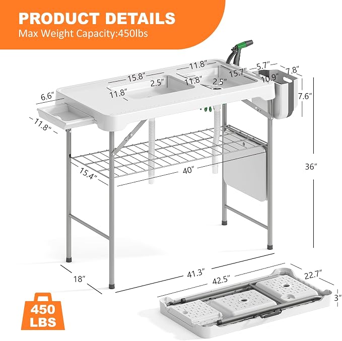 Folding Fish Cleaning Table - Image 2