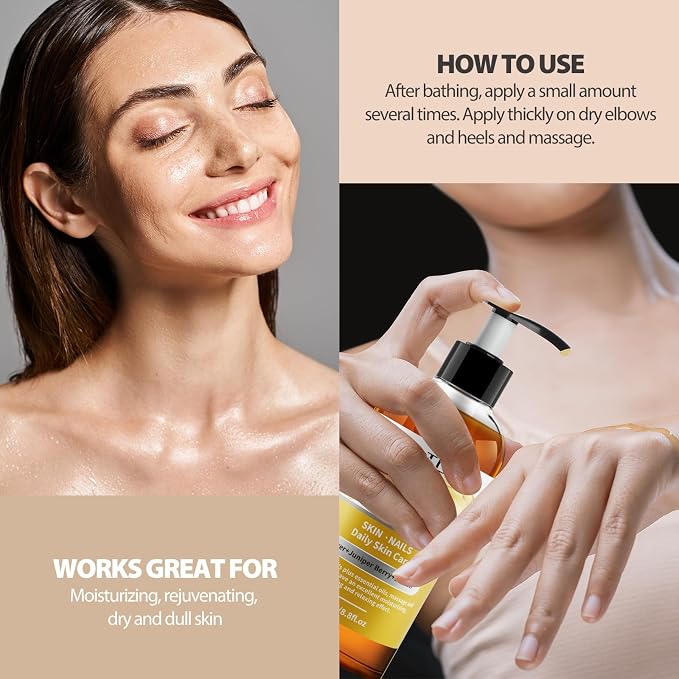 PHATOIL Ginger Oil for Body Massage, Gua Sha, Lymphatic Drainage, 260ML Large - Image 5