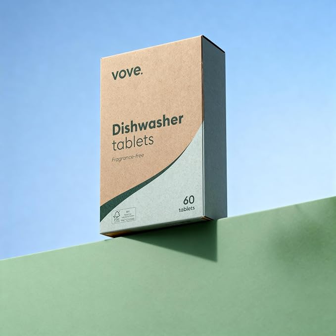 Vove Plastic-Free Dishwasher Tablets, 60 Pack - Image 9