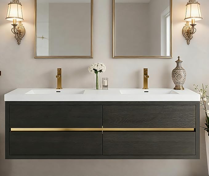 72" Wall-Mounted Bathroom Vanity by VUMALL