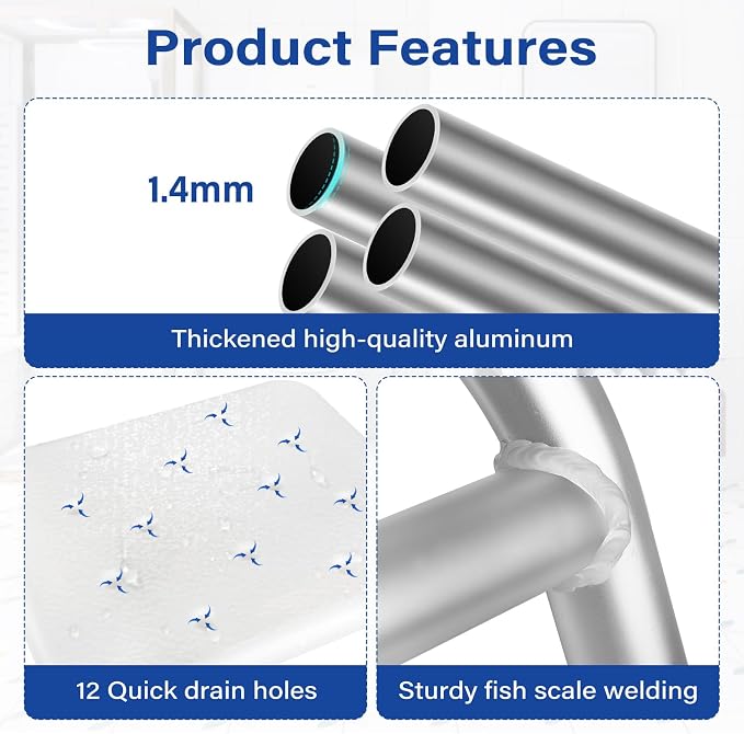 Swivel Shower Chair Height Adjustable Swivel Shower Chair - Image 5