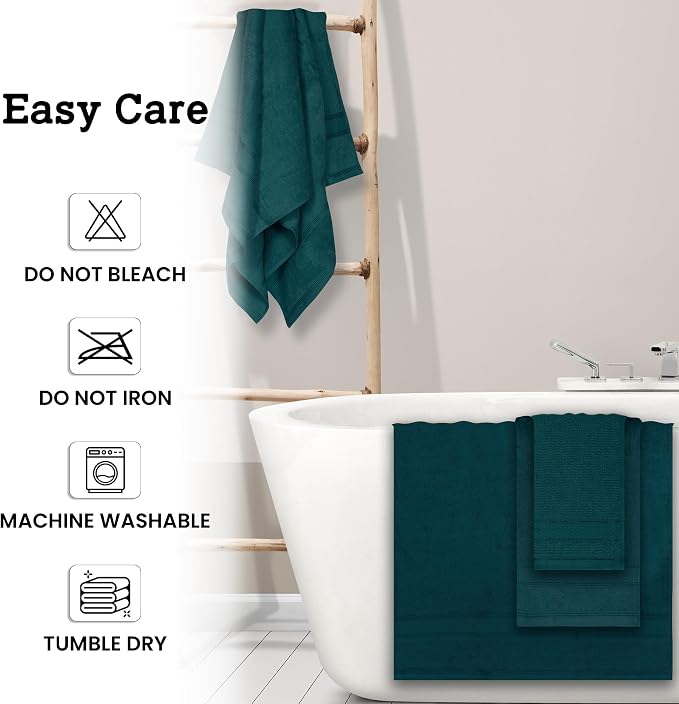Casa Lino Bath Towel Set of 8 - Image 6
