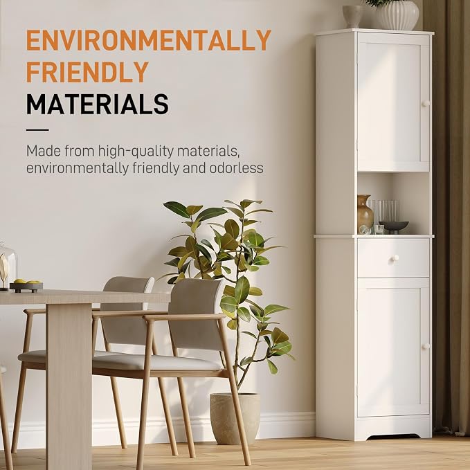 Tall Bathroom Cabinet, Storage Cabinet - Image 4