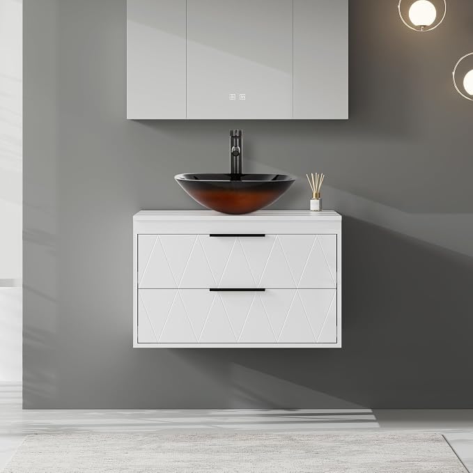 eclife 30" Floating Bathroom Vanities - Image 3
