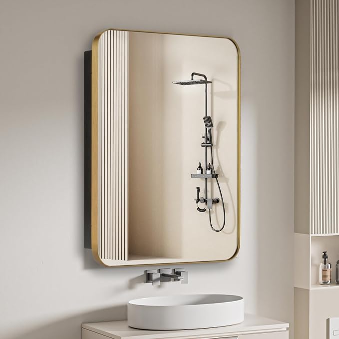 Bathroom Medicine Cabinet, Recessed & Surface Wall Cabinet by HOME