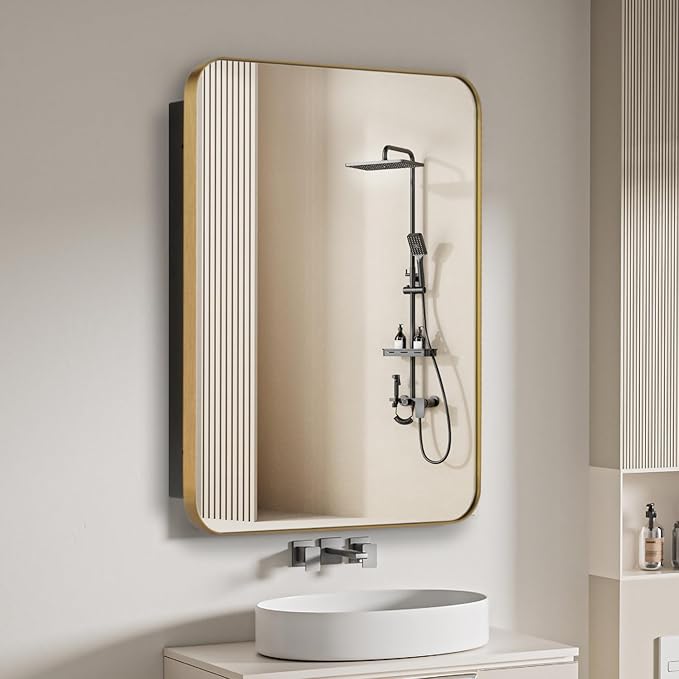 Bathroom Medicine Cabinet, Recessed & Surface Wall Cabinet by HOME