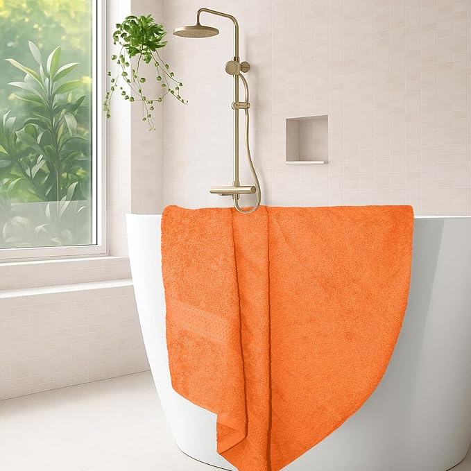RIVERSIDE 100% Ring Spun Cotton Large Bath Towels Set of 4, 27 x 54 Inches – - Image 2