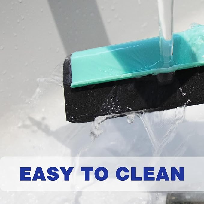 18" Floor Squeegee with 43" Adjustable Aluminum Handle Light Duty Magic Broom - Image 6