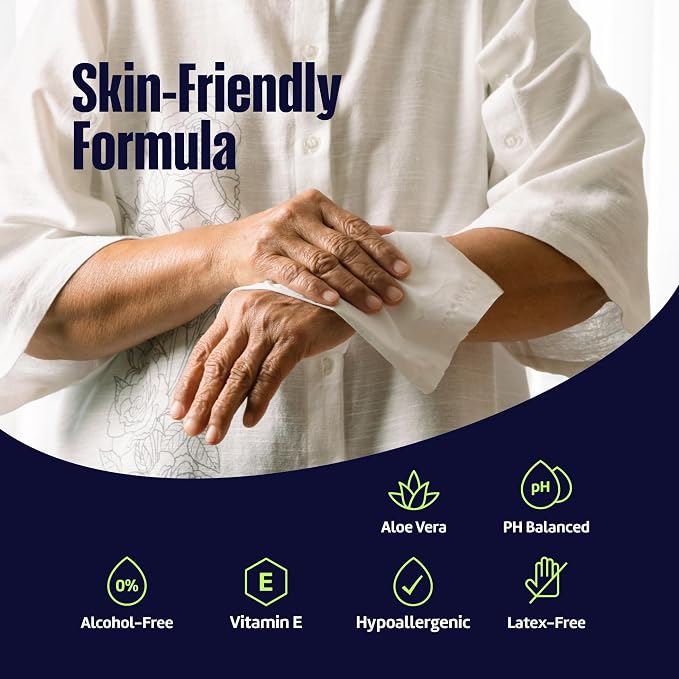 Adult Wipes for Elderly 8 Pack - Image 2