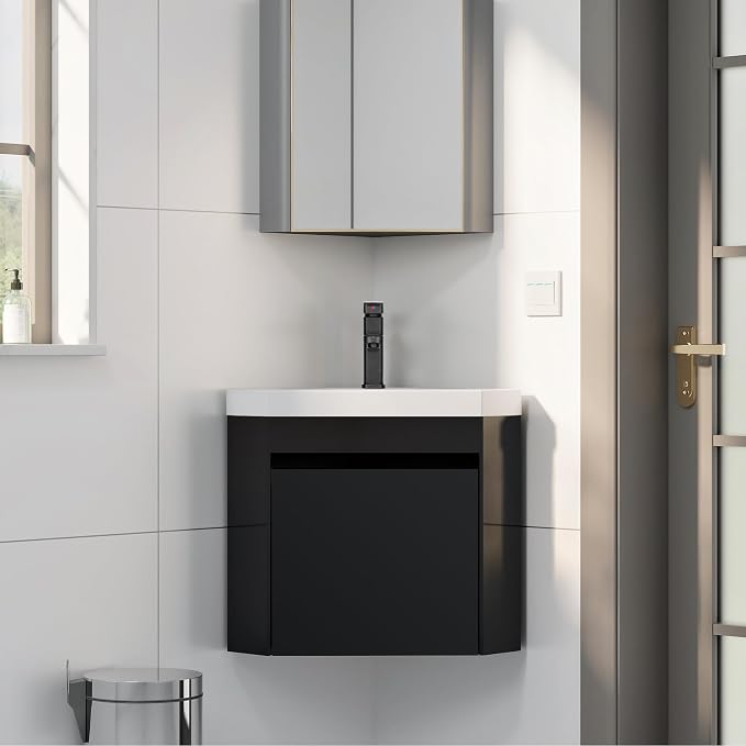 eclife 22" Corner Bathroom Vanity Sink Combo - Image 2