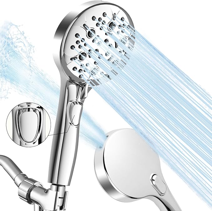 8-Mode High Pressure Handheld Shower Head by Unknown