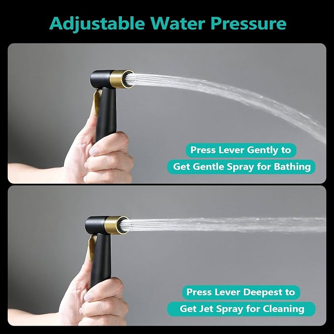 BARROCK Handheld Bidet Sprayer for Toilet, Stainless Steel Metal Made Baby - Image 3