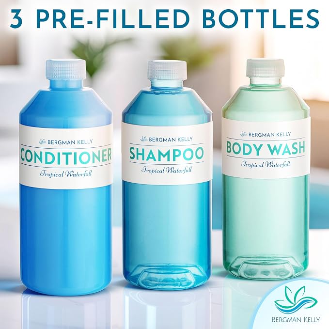 Bergman Kelly - Replacement Shampoo, Conditioner & Body Wash Refill Set - 12.6 - Image 3