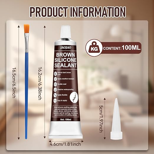 JAOJAO Brown Silicone Caulk - Image 6