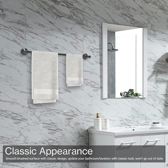 Newfun 8-Pieces 24" Bathroom Hardware Set, Bathroom Accessory Set, Includes 24" - Image 7