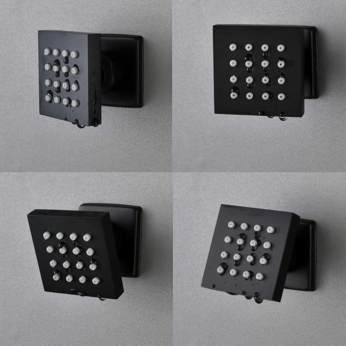 Thermostatic Shower System Matte Black Shower Faucet Set - Image 4