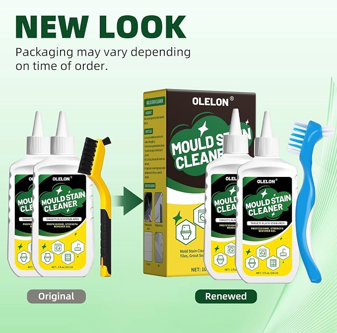 2 Pack Grout Cleaner Mou-ld Stain Remover Gel - Image 2