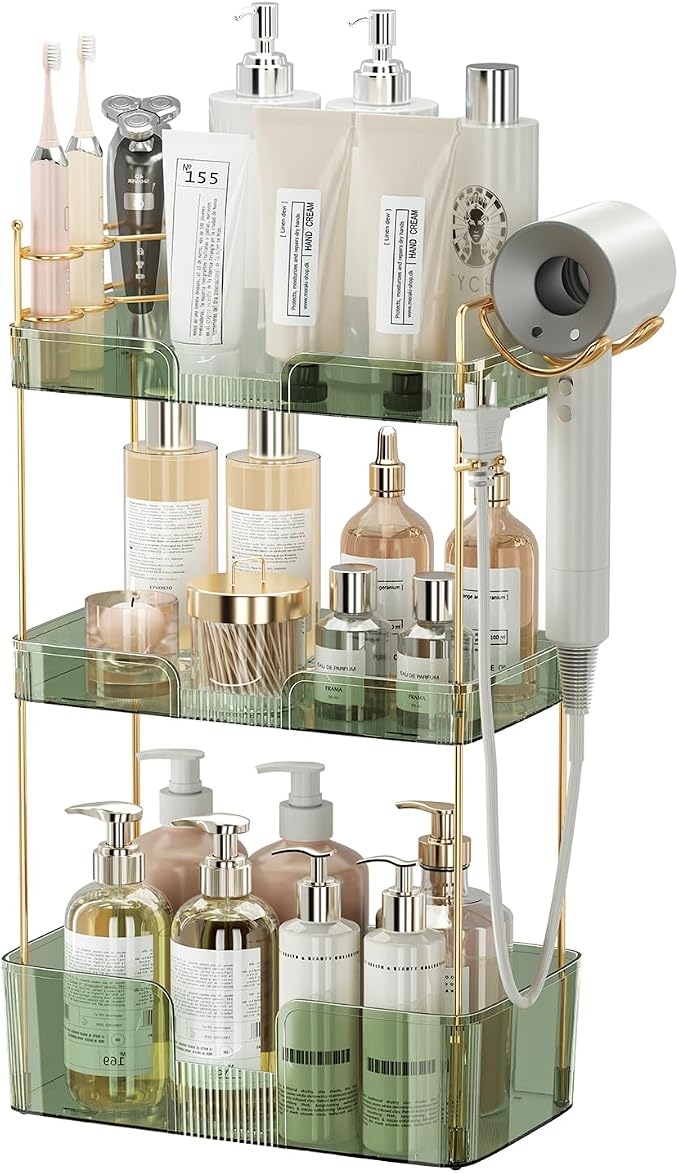 3 Tier Glam Bathroom Counter Organizer by SHUANGQING
