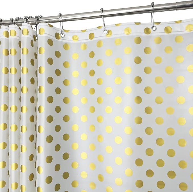 Plastic Shower Curtain Liner, Waterproof Printed PEVA Shower Curtain by TRIMENGO