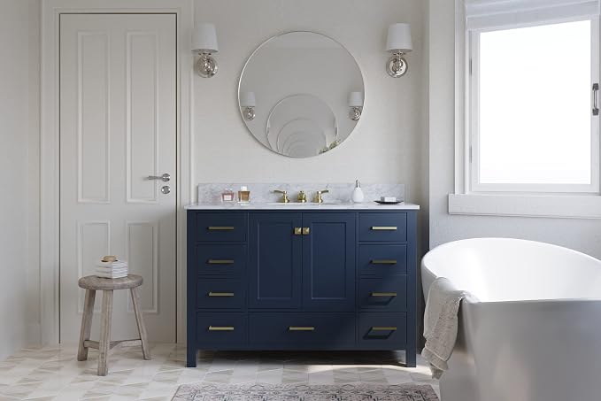 ARIEL 49" Midnight Blue Bathroom Vanity - Image 2