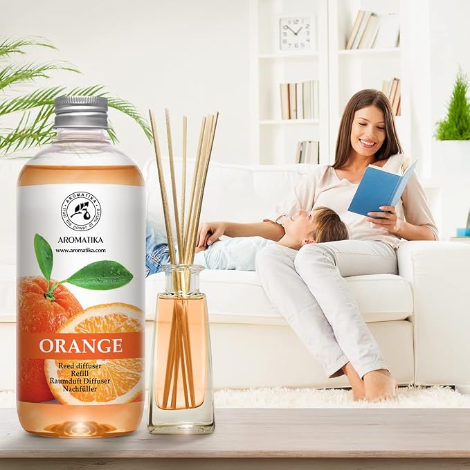 AROMATIKA Orange Reed Diffuser Refill 17 Fl Oz - Image 6