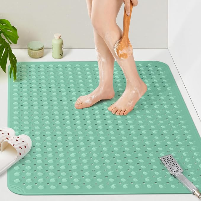 Yolife Extra Large TPE Shower Mat, 47.2" L x 31.5" W Anti Slip Bath Mat by yolife