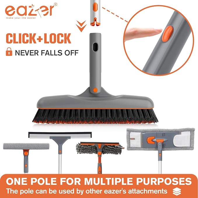 Eazer Grout Brush with Long Handle, 180°Rotation Tile Grout Cleaning Brush - Image 7