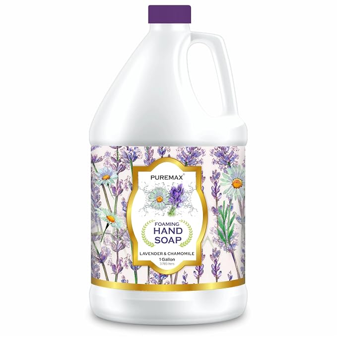 Foaming Hand Soap Refills with Essential Oils | Lavender Chamomile | Gentle by Puremax