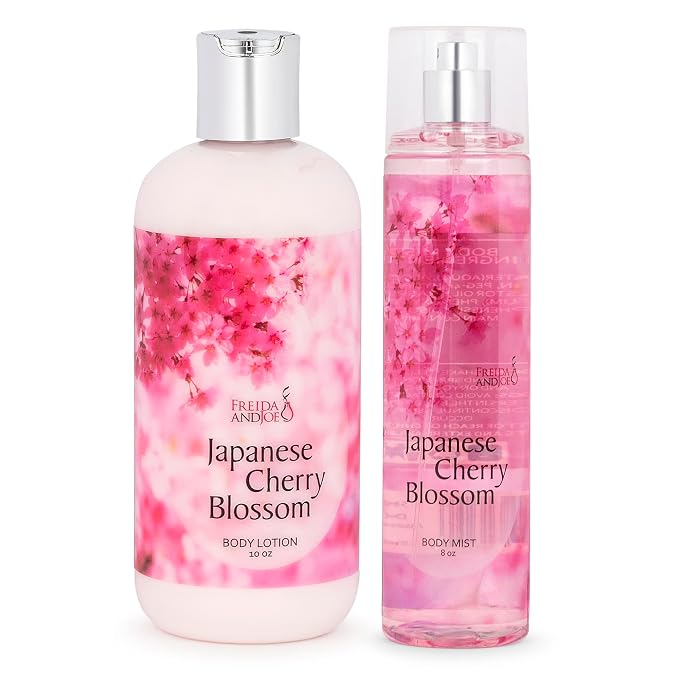 Home Spa Gift 10oz Deep Moisturizing Fragrance Body Lotion & 8 oz. Fine by FreidaandJoe