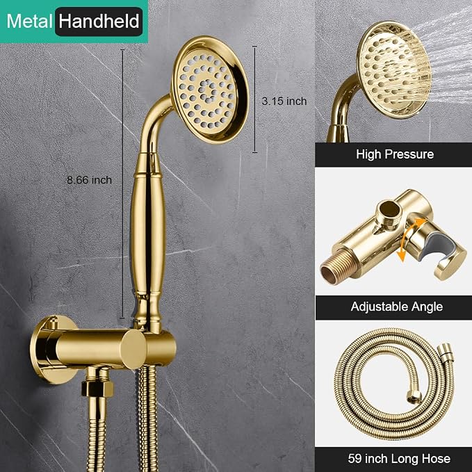 Dual Antique Shower Head System - Image 6