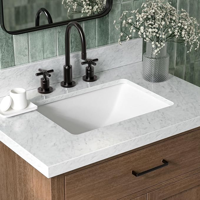 ARIEL Hepburn 31 Inch Single Rectangular Sink Bathroom Vanity - Image 3