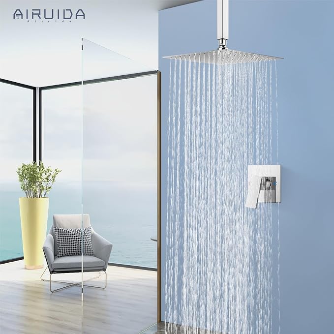 Airuida Shower Faucet Set and Handle Set Single Function Shower Trim Kit - Image 3