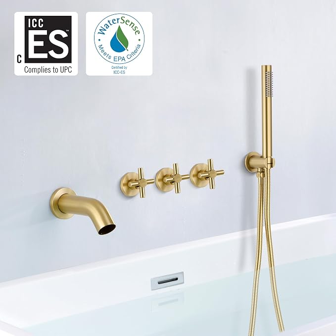 SUMERAIN Waterfall Wall Mount Tub Faucet - Image 2