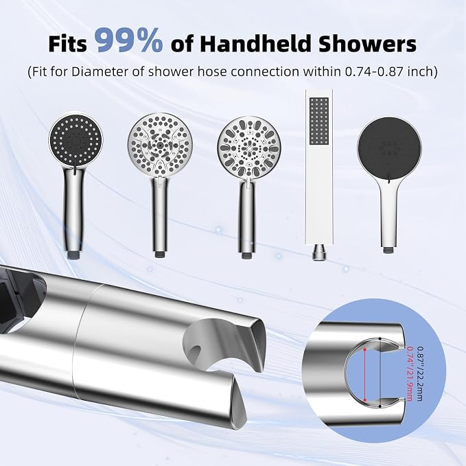 Hibbent Adjustable Shower Head Holder - Image 6
