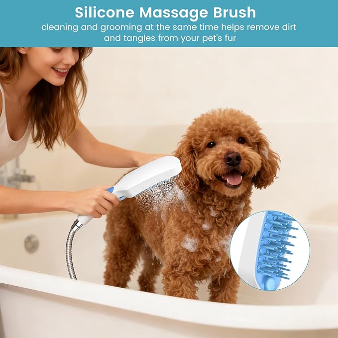 4 Mode Dog Shower Attachment, Dog Shower Sprayer - Image 4
