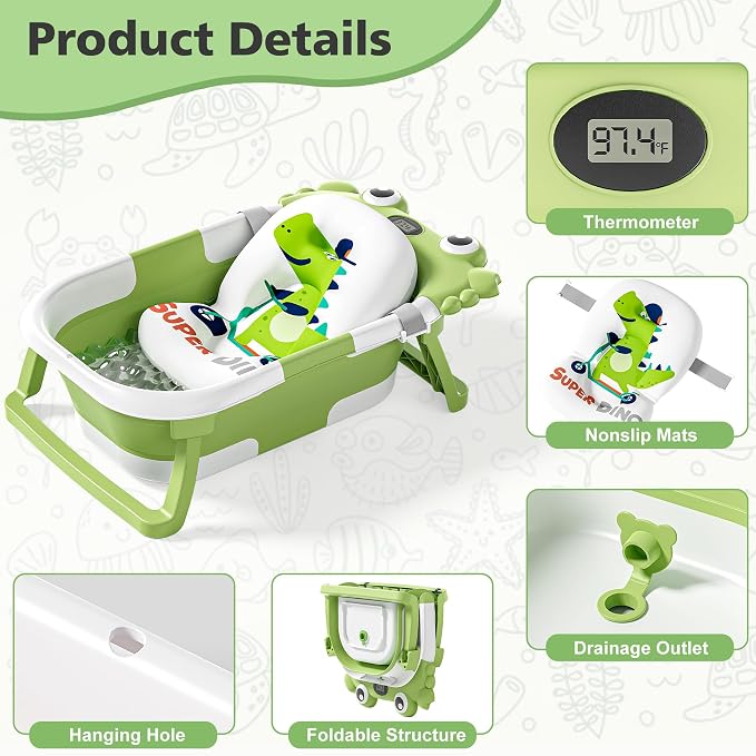 Collapsible Baby Bathtub for Newborns - Image 2