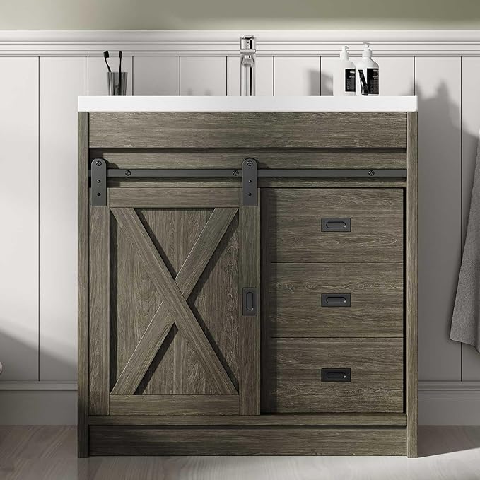 4ever2buy Farmhouse Bathroom Vanity - Image 8