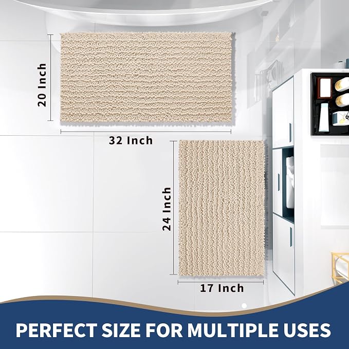 Yimobra Bathroom Rugs Sets 2 Piece - Image 2