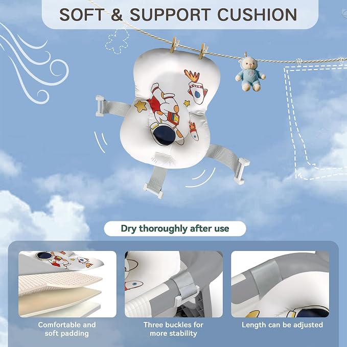 Collapsible Baby Bathtub for Newborn to Toddler, Portable Baby Bath Tub for - Image 6