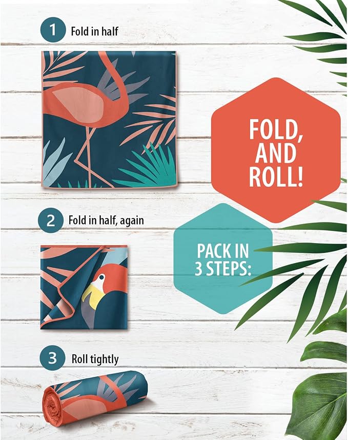 VENTURE 4TH Microfiber Beach Towel: Quick-Dry, Sandproof and Lightweight - Image 5