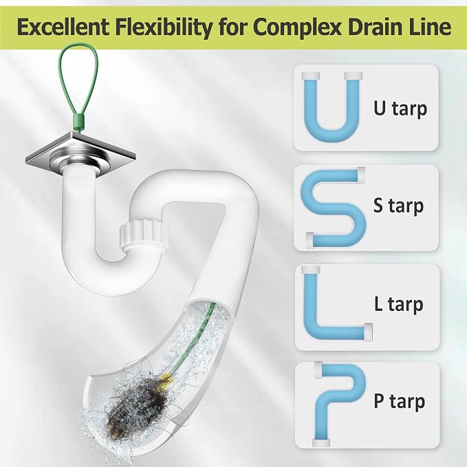 Kelly's Collection 30 Inch Drain Snake Hair Clog Remover Tool, Anti-Break Sink - Image 7