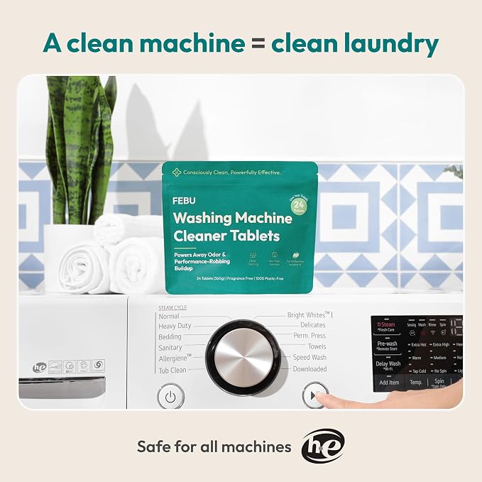 FEBU Washing Machine Cleaner Tablets Made in USA | Washer Machine Cleaner & - Image 8