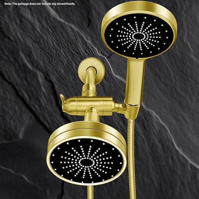 Metal Shower Arm Diverter with Handheld Mount, G1/2" 3-Way Shower Diverter - Image 8
