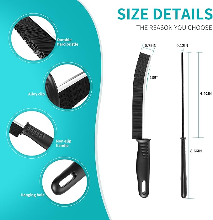 Hard Bristle Crevice Cleaning Brush - Image 2