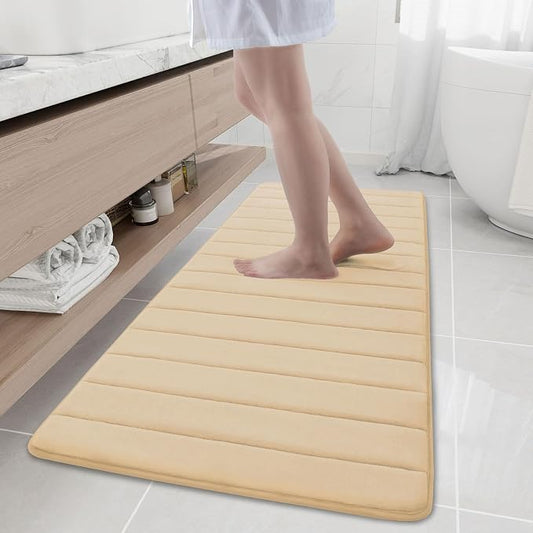 Buganda Memory Foam Bath Mat, Ultra Soft and Non-Slip Bathroom Rugs, Water by Buganda