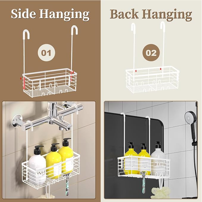 DELLAN Hanging Shower Caddy, Shower Rack Hanging - Image 4