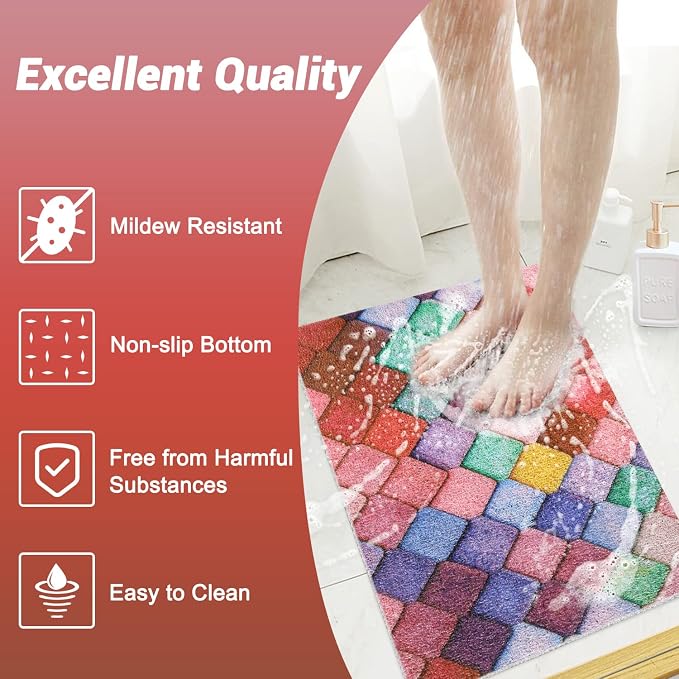 Shower Mat Non-Slip, Soft Comfort Bath Mat - Image 6